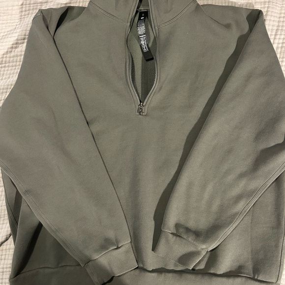 lululemon athletica Steady State Men's Olive Zip-Up Sweater - Picture 1 of 5